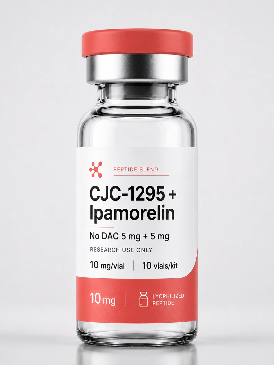 CJC-1295 No DAC + Ipamorelin CP10 10mg research peptide blend kit